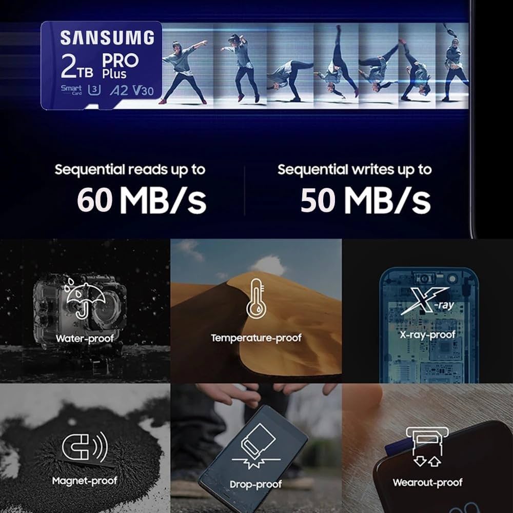 Amazon | Samsung Pro Plus 2TB Micro SD Card XCI U3 A2 V30 +